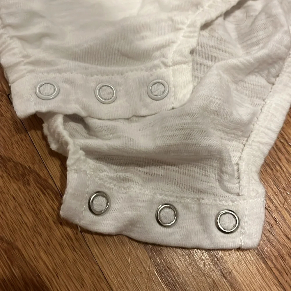 Carter's White Diaper Cover with Colorful Floral Design